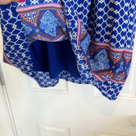 One Clothing Los Angeles Cobalt Blue V Neck Mini Dress sz.Medium - Picture 5 of 8